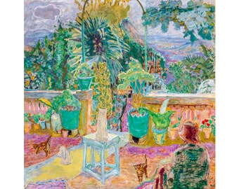 Pierre Bonnard, The Terrace, La Terrasse ou Une terrasse à Grasse, 1912 | Art Print | Canvas Print | Fine Art Poster | Reproduction | Giclee