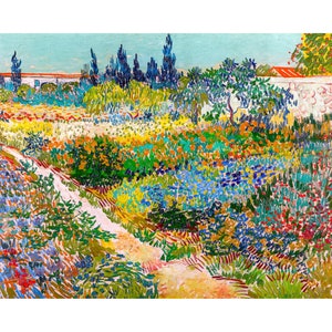 Van Gogh, The Garden At Arles, 1888 | Art Print | Canvas Print | Fine Art Poster | Art Reproduction | Archival Giclee | Gift Wrapped