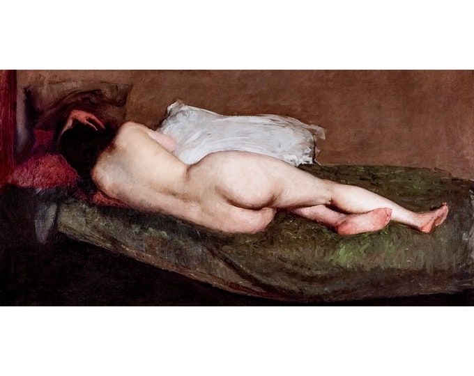 Hugh Ramsay, Nude Reclining, 1901 | Art Print | Canvas Print | Fine Art Poster | Art Reproduction | Archival Giclee | Gift Wrapped