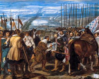 Diego Velázquez, The Surrender of Breda, 1635 | Art Print | Canvas Print | Fine Art Poster | Art Reproduction | Archival Giclee | Gift Wrap