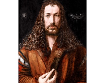 Albrecht Dürer, Self-Portrait at 28, 1500 at twenty-eight | Art Print | Canvas Print | Art Reproduction | Archival Giclee | Gift Wrapped