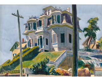 Edward Hopper, Haskell's House, 1924 | Art Print | Canvas Print | Fine Art Poster | Art Reproduction | Archival Giclee | Gift Wrapped