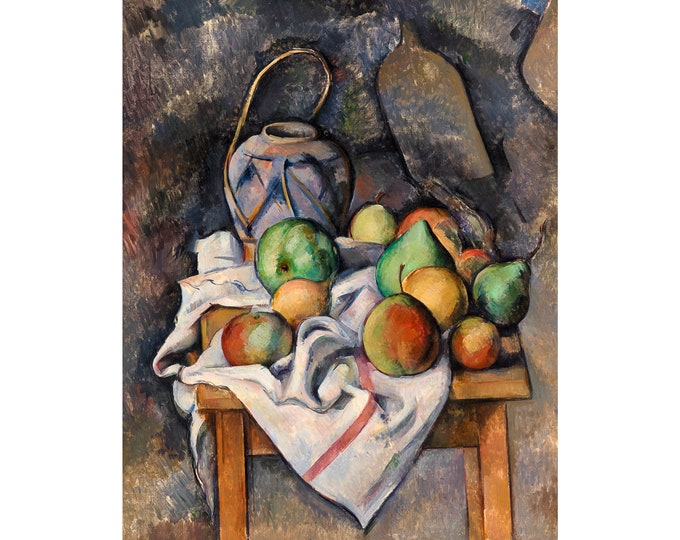 Paul Cézanne, Ginger Jar, 1895 | Art Print | Canvas Print | Fine Art Poster | Art Reproduction | Archival Giclee | Gift Wrapped