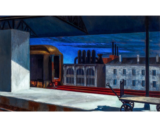 Edward Hopper, Dawn In Pennsylvania, 1942 | Art Print | Canvas Print | Fine Art Poster | Art Reproduction | Archival Giclee | Gift Wrapped