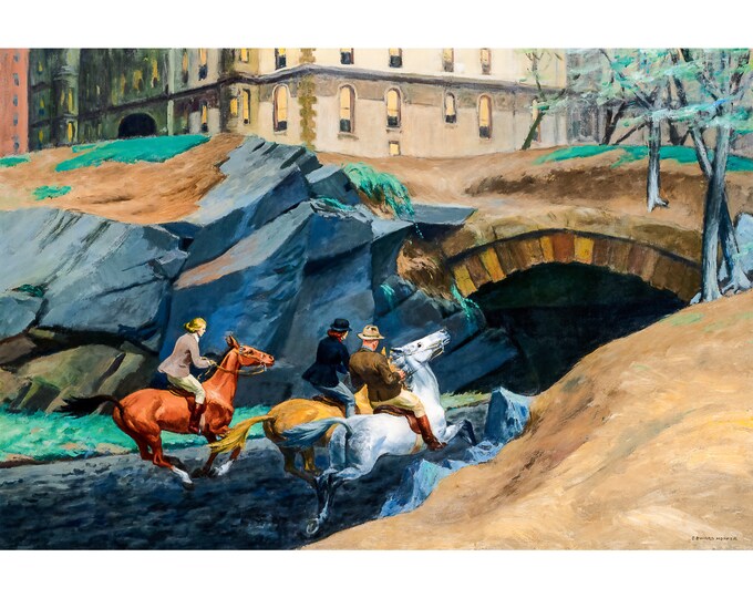 Edward Hopper, Bridle Path, 1939 | Art Print | Canvas Print | Fine Art Poster | Art Reproduction | Archival Giclee | Gift Wrapped