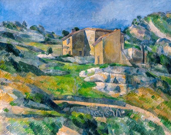 Paul Cézanne, Houses in Provence, 1883 | Art Print | Canvas Print | Fine Art Poster | Art Reproduction | Archival Giclee | Gift Wrapped
