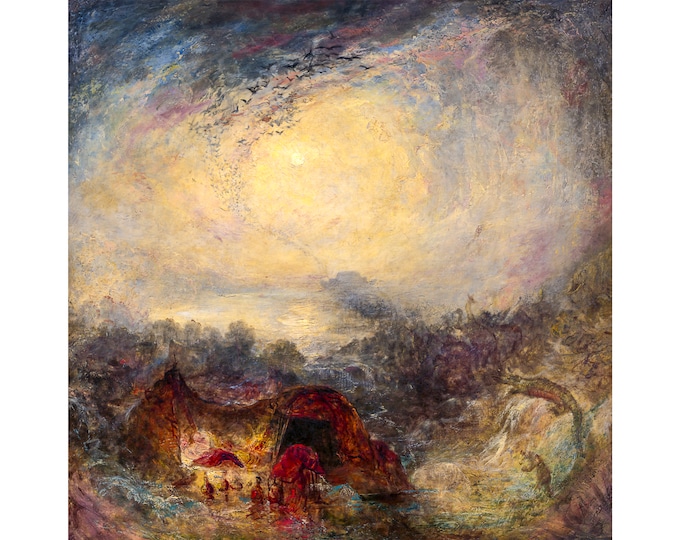 J. M. W. Turner, Shade and Darkness, the Evening of the Deluge, 1843 | Art Print | Canvas Print | Fine Art Poster | Art Reproduction