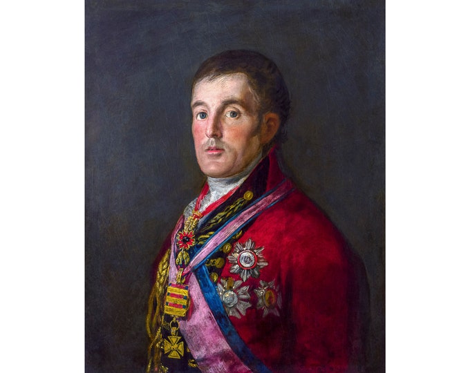 Francisco Goya, Portrait of the Duke of Wellington, 1814 | Art Print | Canvas Print | Fine Art Poster | Art Reproduction | Archival Giclee