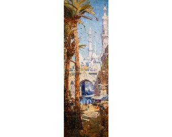 Arthur Streeton, Minarets, Cairo 1897 | Art Print | Canvas Print | Fine Art Poster | Art Reproduction | Archival Giclee | Gift Wrapped