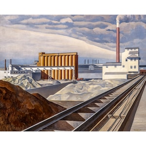 Charles Sheeler, Classic Landscape, 1931 | Art Print | Canvas Print | Fine Art Poster | Art Reproduction | Archival Giclee | Gift Wrapped