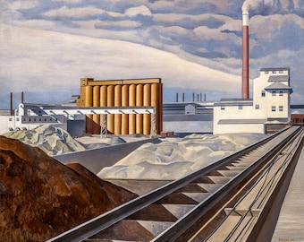 Charles Sheeler, Classic Landscape, 1931 | Art Print | Canvas Print | Fine Art Poster | Art Reproduction | Archival Giclee | Gift Wrapped