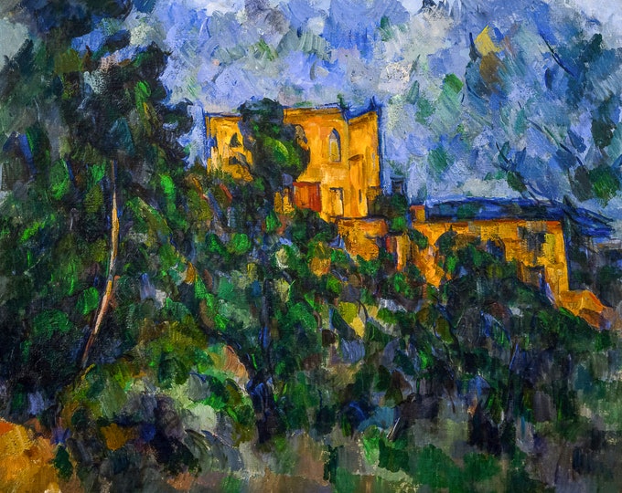 Paul Cézanne, Mont Sainte-Victoire and Château Noir, 1906 | Art Print | Canvas Print | Fine Art Poster | Art Reproduction | Archival Giclee
