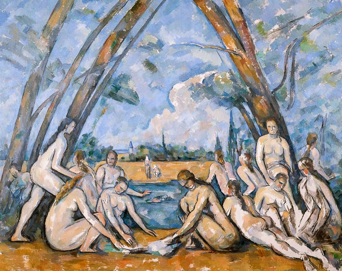 Paul Cézanne, The Large Bathers, 1906 | Art Print | Canvas Print | Fine Art Poster | Art Reproduction | Archival Giclee | Gift Wrapped
