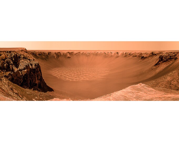 Mars Landscape, Victoria Crater | Art Print | Canvas Print | Fine Art Poster | Art Reproduction | Archival Giclee | Gift Wrapped