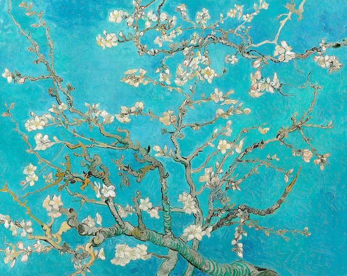 Van Gogh, Almond Blossoms, 1890 | Art Print | Canvas Print | Fine Art Poster | Art Reproduction | Archival Giclee | Gift Wrapped