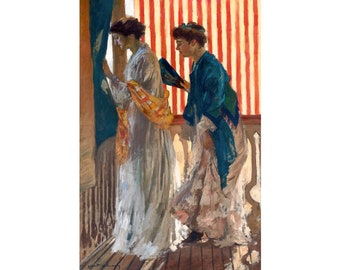 Rupert Bunny, Who Comes, 1908 | Art Print | Canvas Print | Fine Art Poster | Art Reproduction | Archival Giclee | Gift Wrapped