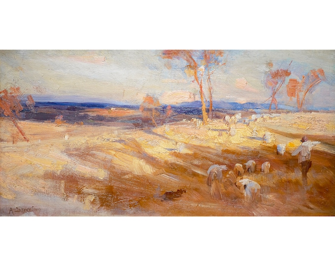 Arthur Streeton, Impression for 'Golden Summer', 1888 | Art Print | Canvas Print | Fine Art Poster | Art Reproduction | Archival Giclee