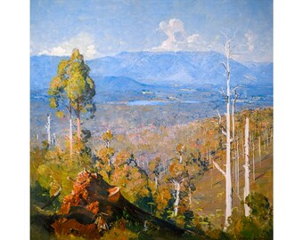 Arthur Streeton, The Vanishing Forest, 1934 | Art Print | Canvas Print | Fine Art Poster | Art Reproduction | Archival Giclee | Gift Wrapped