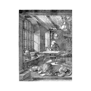 Albrecht Dürer, Saint Jerome in His Study, 1514 | Art Print | Canvas Print | Fine Art Poster | Art Reproduction | Archival Giclee | Gift