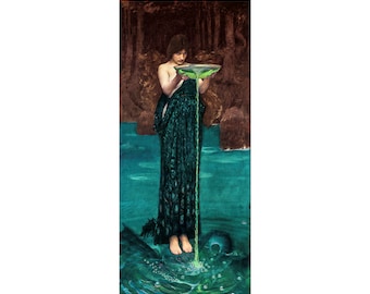 John William Waterhouse, Circe Invidiosa, 1892 | Art Print | Canvas Print | Fine Art Poster | Art Reproduction | Archival Giclee | Gift Wrap