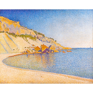 Paul Signac, Cassis, Cap Lombard, Opus 196, 1889 | Art Print | Canvas Print | Fine Art Poster | Art Reproduction | Archival Giclee | Gift