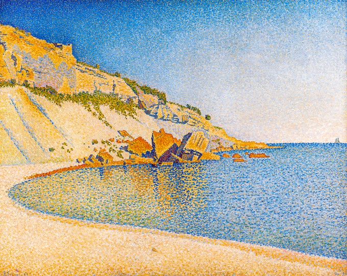 Paul Signac, Cassis, Cap Lombard, Opus 196, 1889 | Art Print | Canvas Print | Fine Art Poster | Art Reproduction | Archival Giclee | Gift