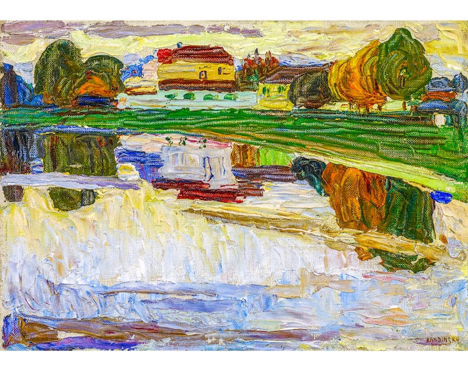 Wassily Kandinski, Nymphenburg, 1904 | Art Print | Canvas Print | Fine Art Poster | Art Reproduction | Archival Giclee | Gift Wrapped