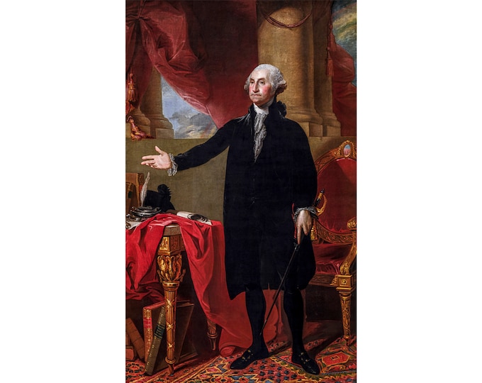 Gilbert Stuart, George Washington, 1797 | Art Print | Canvas Print | Fine Art Poster | Art Reproduction | Archival Giclee | Gift Wrapped