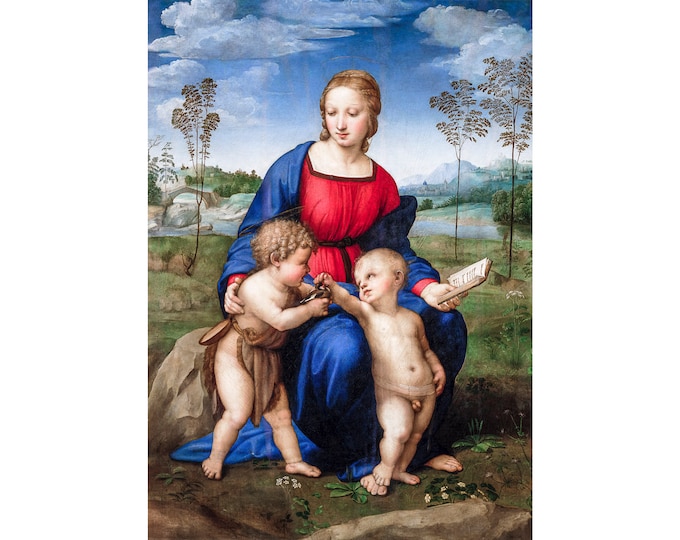Raphael, Madonna del cardellino, 1506 | Art Print | Canvas Print | Fine Art Poster | Art Reproduction | Archival Giclee | Gift Wrapped