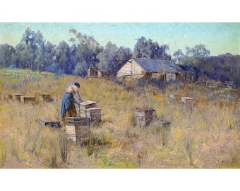 Clara Southern, An old bee farm, 1900 | Art Print | Canvas Print | Fine Art Poster | Art Reproduction | Archival Giclee | Gift Wrapped