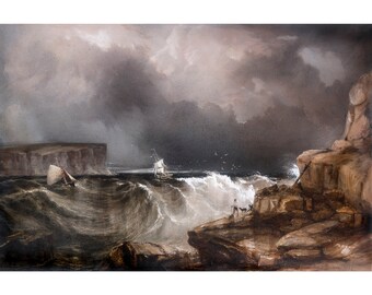 Conrad Martens, View of Sydney Harbour, 1836 | Art Print | Canvas Print | Fine Art Poster | Art Reproduction | Archival Giclee | Gift Wrap