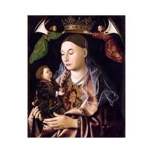 Antonello da Messina, Madonna with Child, 1469 | Art Print | Canvas Print | Fine Art Poster | Art Reproduction | Archival Giclee | Gift Wrap