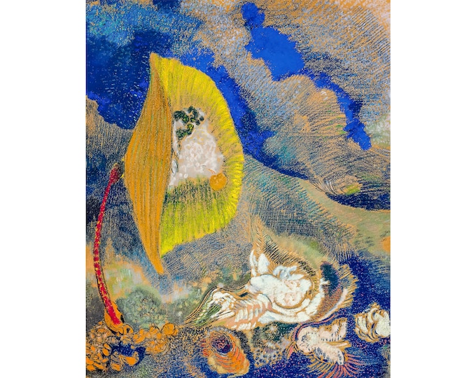 Odilon Redon, Vision sous-marine or Paysage sous-marin, 1904 | Art Print | Canvas Print | Fine Art Poster | Art Reproduction | Archival