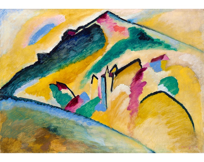 Wassily Kandinsky, Herbstlandschaft, 1911 | Art Print | Canvas Print | Fine Art Poster | Art Reproduction | Archival Giclee | Gift Wrapped