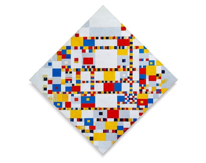 Piet Mondrian, Victory Boogie-Woogie, 1944 | Art Print | Canvas Print | Fine Art Poster | Art Reproduction | Archival Giclee | Gift Wrapped