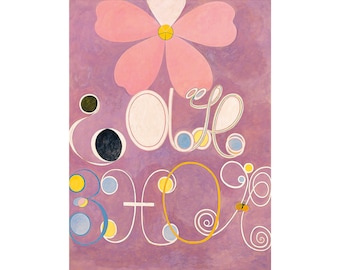 Hilma af Klint, The Ten Largest No. 5, Adulthood, 1907 | Art Print | Canvas Print | Fine Art Poster | Art Reproduction | Gift Wrapped
