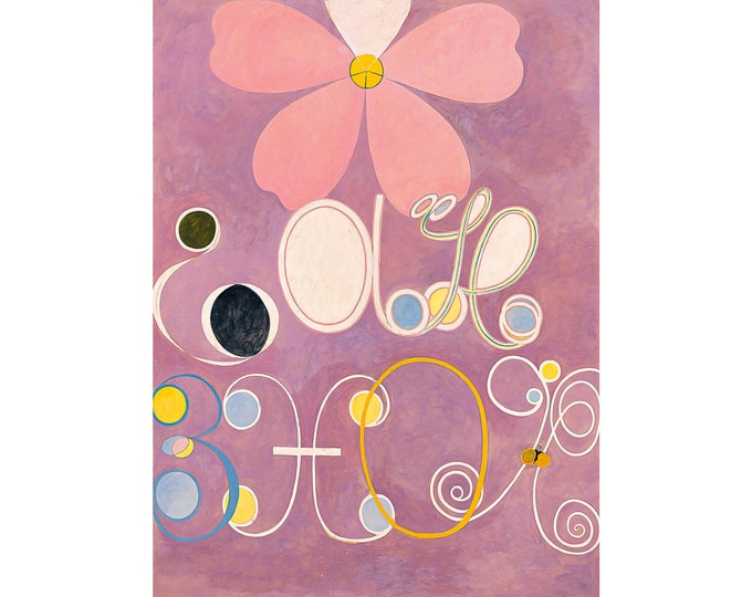 Hilma af Klint, The Ten Largest No. 5, Adulthood, 1907 | Art Print | Canvas Print | Fine Art Poster | Art Reproduction | Gift Wrapped
