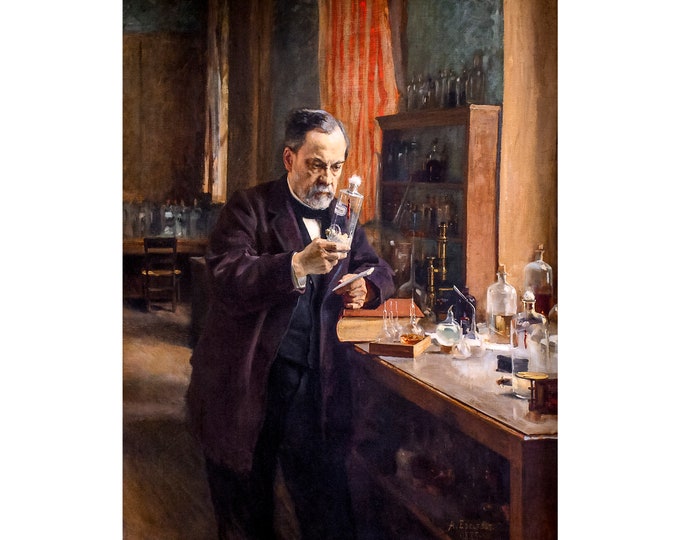 Albert Edelfelt, Louis Pasteur, 1885 | Art Print | Canvas Print | Fine Art Poster | Art Reproduction | Archival Giclee | Gift Wrapped