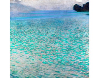 Gustav Klimt, Attersee, 1900 | Art Print | Canvas Print | Fine Art Poster | Art Reproduction | Archival Giclee | Gift Wrapped
