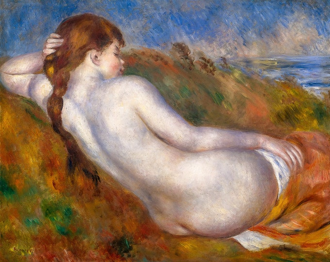 Auguste Renoir, Reclining Nude, 1883 | Art Print | Canvas Print | Fine Art Poster | Art Reproduction | Archival Giclee | Gift Wrapped