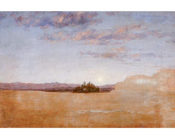 Thomas Cole, Landscape Sketch, 1847 | Art Print | Canvas Print | Fine Art Poster | Art Reproduction | Archival Giclee | Gift Wrapped
