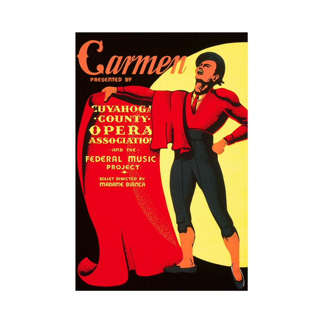 Carmen, Opera Poster Art Print Canvas Print Fine Art Poster Art