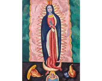Marsden Hartley, The Virgin of Guadalupe, 1919 | Art Print | Canvas Print | Fine Art Poster | Art Reproduction | Archival Giclee | Gift Wrap