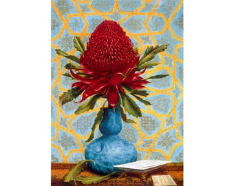 Lucien Henry, Waratah, 1887 | Art Print | Canvas Print | Fine Art Poster | Art Reproduction | Archival Giclee | Gift Wrapped