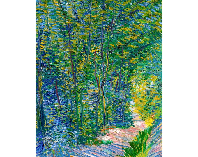Van Gogh, Path in the Woods, 1887 | Art Print | Canvas Print | Fine Art Poster | Art Reproduction | Archival Giclee | Gift Wrapped