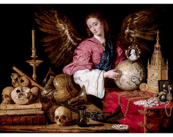 Antonio de Pereda, Allegory of Vanity, 1636 | Art Print | Canvas Print | Fine Art Poster | Art Reproduction | Archival Giclee | Gift Wrapped