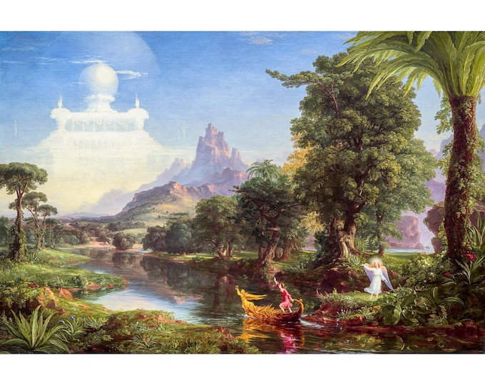 Thomas Cole, The Voyage of Life, Youth, 1842 | Art Print | Canvas Print | Fine Art Poster | Art Reproduction | Archival Giclee | Gift Wrap