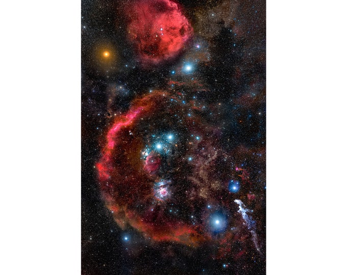 Orion Constellation, NASA Space Art | Art Print | Canvas Print | Fine Art Poster | Art Reproduction | Archival Giclee | Gift Wrapped