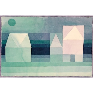 Paul Klee, Three Houses, 1922 | Art Print | Canvas Print | Fine Art Poster | Art Reproduction | Archival Giclee | Gift Wrapped