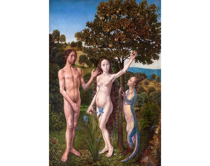 Hugo van der Goes, The Fall of Man and The Lamentation, 1479 | Art Print | Canvas Print | Fine Art Poster | Art Reproduction | Archival